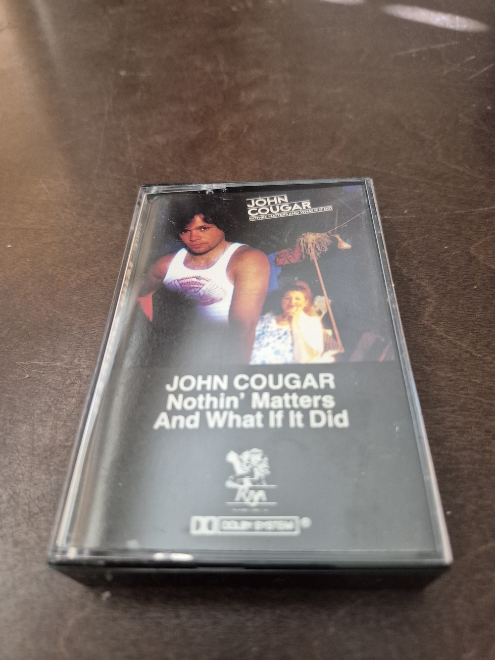 Cougar Black Cassette with White Text and Color Photo